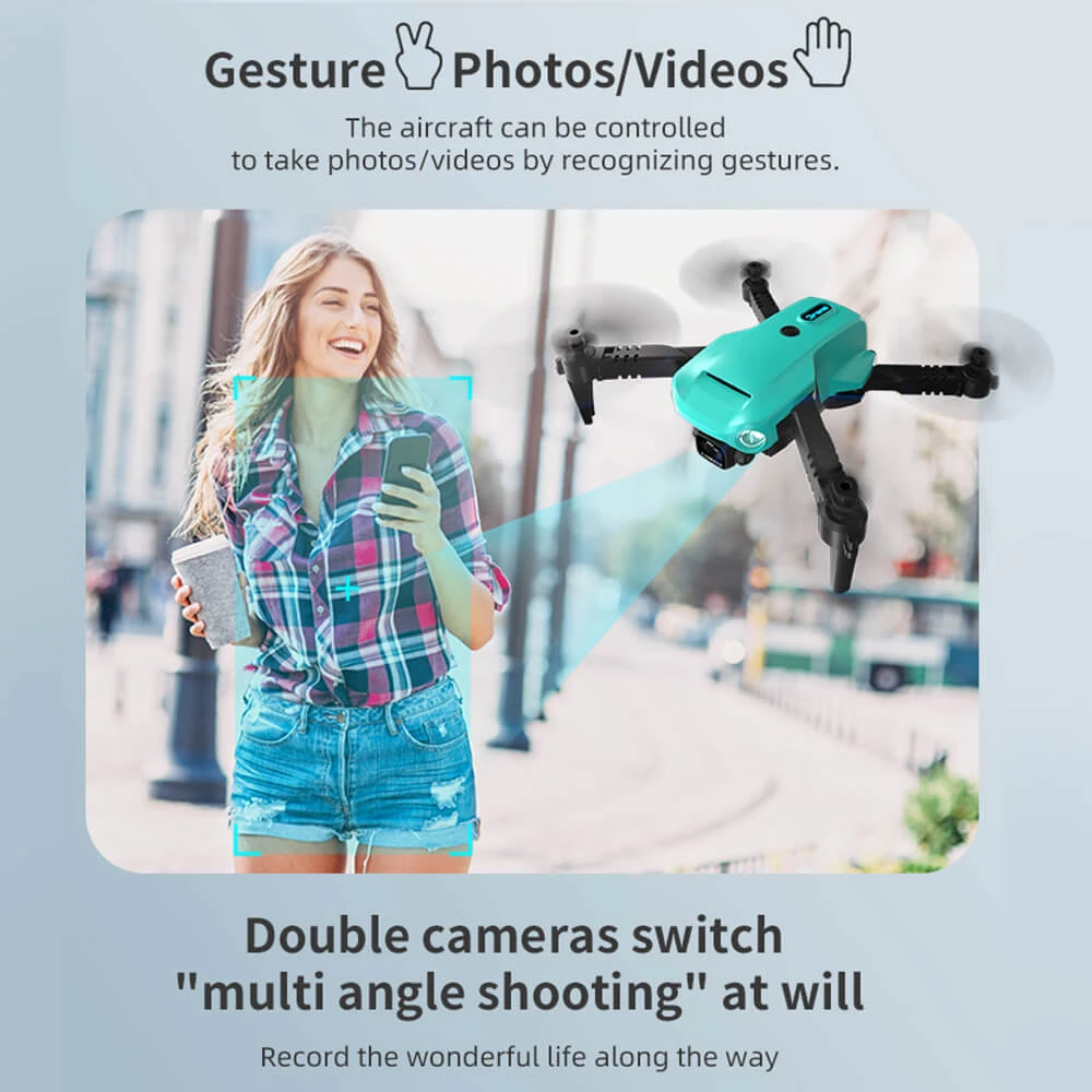 RC Drone With Dual Camera Foldable FPV Quadcopter For Beginners 360 Degrees Rotation Stunt Flying Toy 3 RC Drone With Dual Camera Foldable FPV Quadcopter For Beginners 360 Degrees Rotation Stunt Flying Toy - Image 3