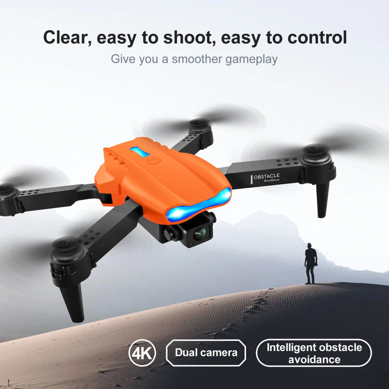 RC Drone With Camera 4K Dual Camera Mobile Control Quadcopter With Obstacle Avoidance 7 RC Drone With Camera 4K Dual Camera Mobile Control Quadcopter With Obstacle Avoidance - Image 7