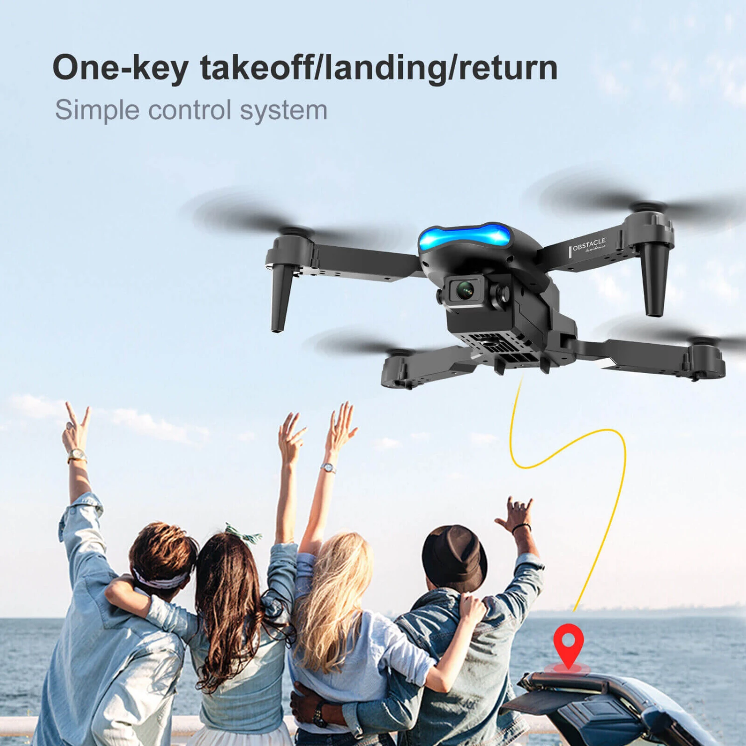 RC Drone With Camera 4K Dual Camera Mobile Control Quadcopter With Obstacle Avoidance 8 RC Drone With Camera 4K Dual Camera Mobile Control Quadcopter With Obstacle Avoidance - Image 8