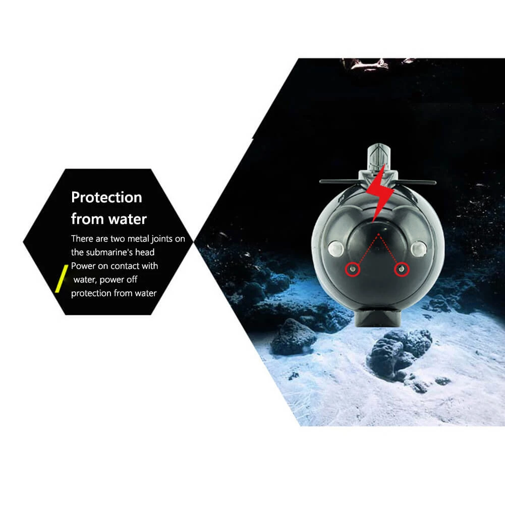Kids Mini RC Submarine 6CH Smart Electric Boat Remote Control Waterproof Diving Toy 8 Kids Mini RC Submarine 6CH Smart Electric Boat Remote Control Waterproof Diving Toy - Image 8