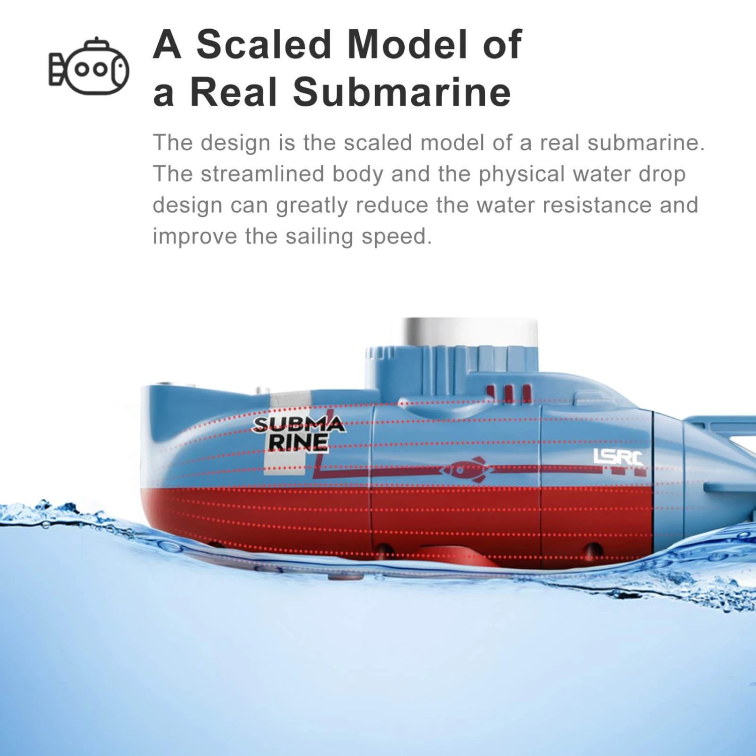 Mini Remote Control Submarine Waterproof Diving Toy 6 Channels Boat For Boys And Girls 7 Mini Remote Control Submarine Waterproof Diving Toy 6 Channels Boat For Boys And Girls - Image 7