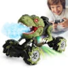 Remote Control Dinosaur Car Rechargeable T-Rex RC Car 360° Stunt Car With Music And Lights