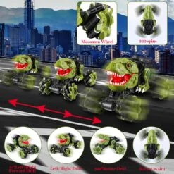 Remote Control Dinosaur Car Rechargeable T-Rex RC Car 360° Stunt Car With Music And Lights 20 Remote Control Dinosaur Car Rechargeable T-Rex RC Car 360° Stunt Car With Music And Lights -Sun Baby Sales Store remote dinosaur car e808c01d 7106 4912 9554 c7216d890c03