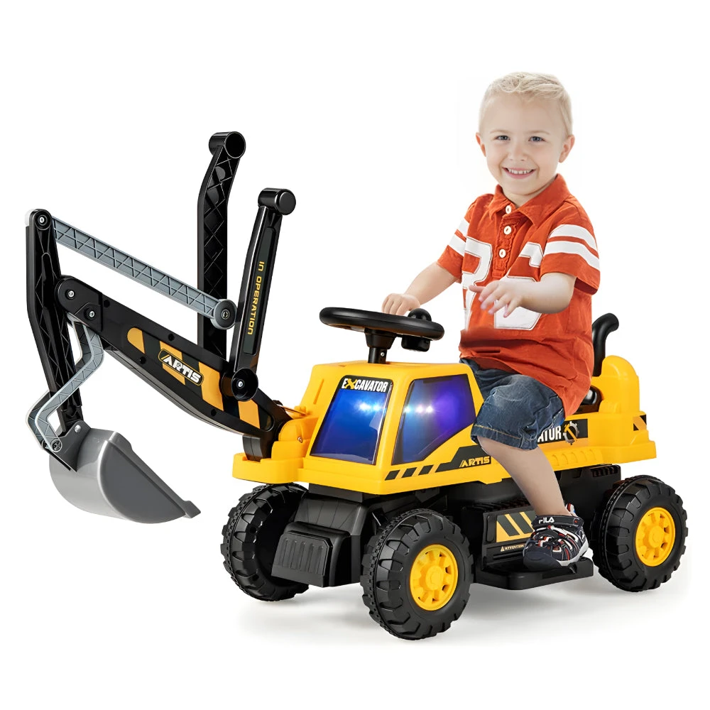 Kids 12V Ride On Digger Toy Realistic Ride On Excavator Truck Best Pretend Play Toy 1 Kids 12V Ride On Digger Toy Realistic Ride On Excavator Truck Best Pretend Play Toy