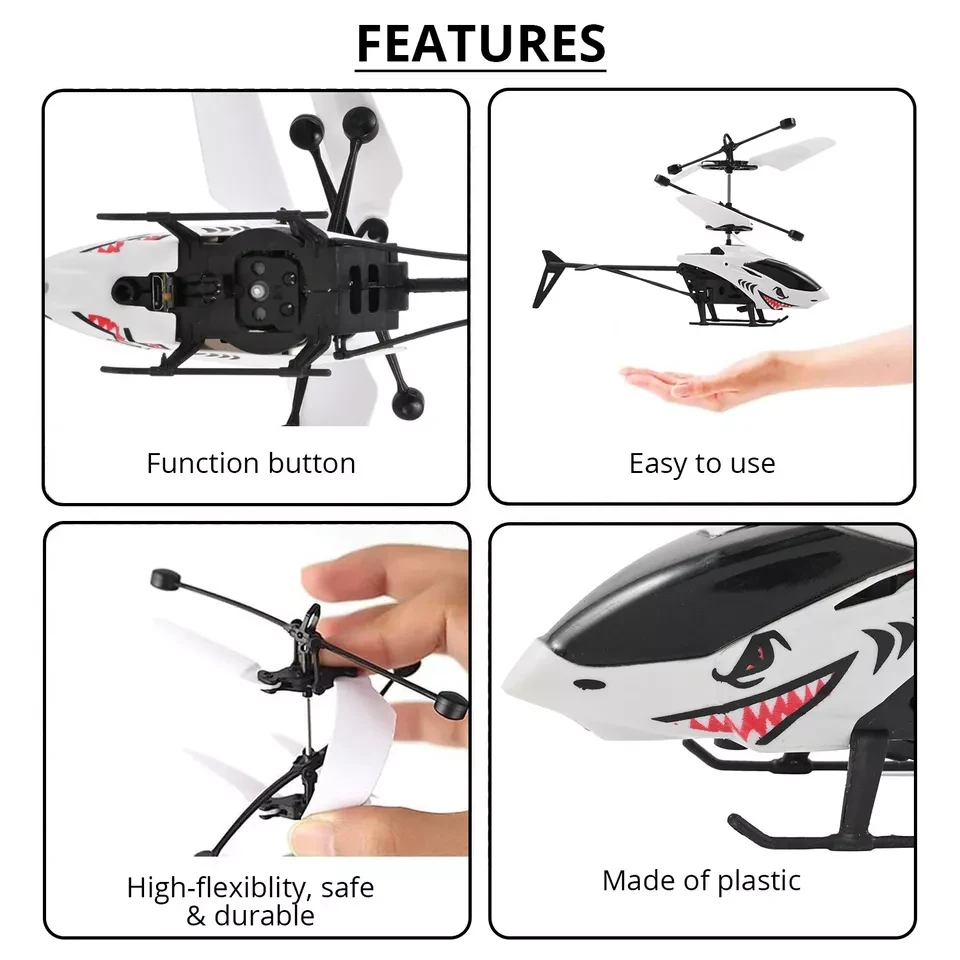Remote Control Helicopter 2CH Cartoon RC Aircraft With Light Kids Plane Toys 7 Remote Control Helicopter 2CH Cartoon RC Aircraft With Light Kids Plane Toys - Image 7