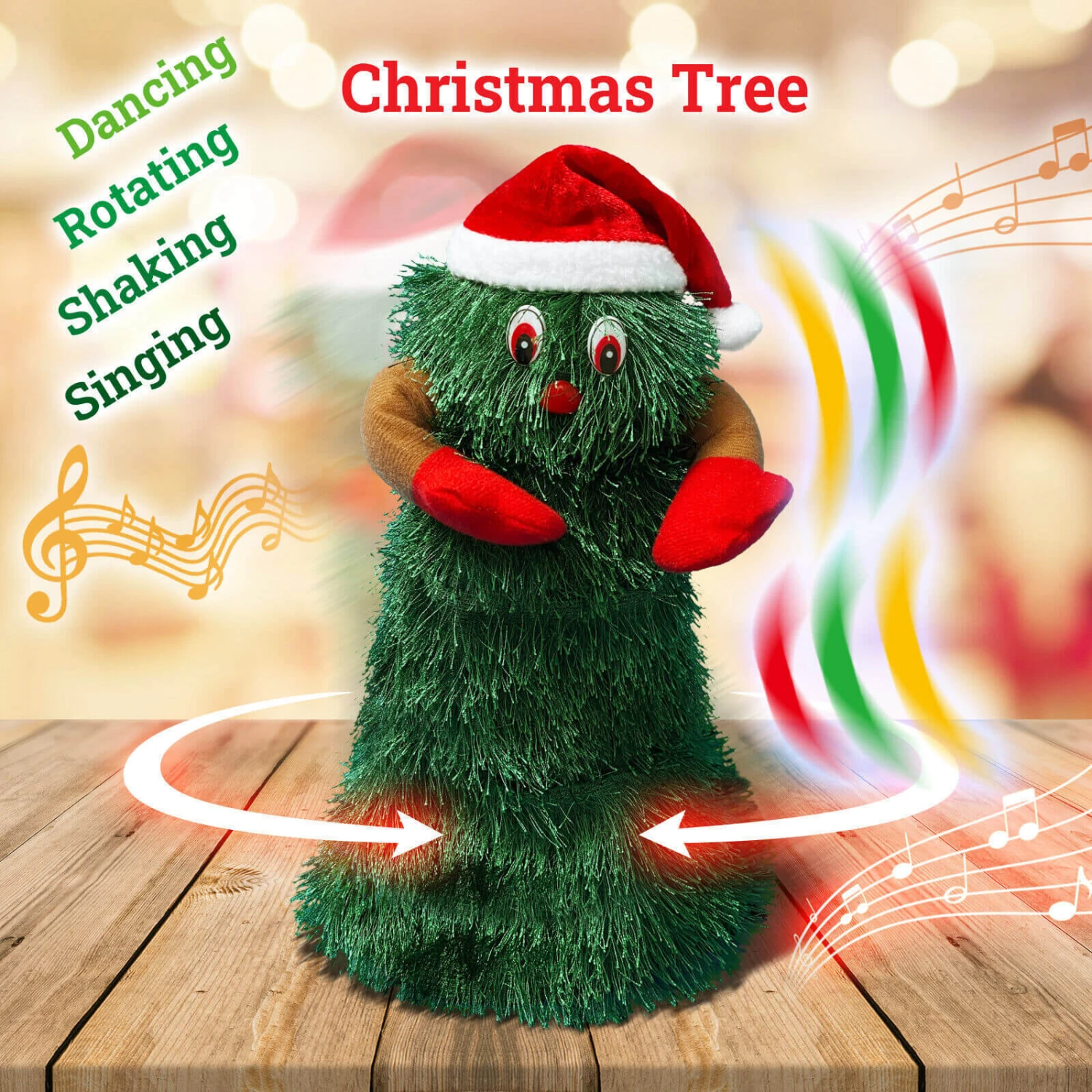 Singing Dancing Christmas Tree 360° Rotation Christmas Toy Toddler Kids Xmas Gift 2 Singing Dancing Christmas Tree 360° Rotation Christmas Toy Toddler Kids Xmas Gift - Image 2