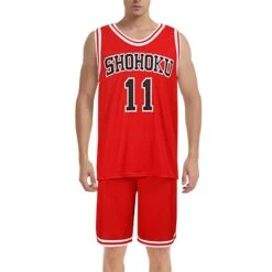 Shohoku Jersey Basketball Vest Shorts Suit Hanamichi Sakuragi Kaede Rukawa Sleeveless Sportswear For Kids Adults 20 Shohoku Jersey Basketball Vest Shorts Suit Hanamichi Sakuragi Kaede Rukawa Sleeveless Sportswear For Kids Adults -Sun Baby Sales Store slam dunk basketball jersey 2