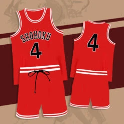 Shohoku Jersey Basketball Vest Shorts Suit Hanamichi Sakuragi Kaede Rukawa Sleeveless Sportswear For Kids Adults 16 Shohoku Jersey Basketball Vest Shorts Suit Hanamichi Sakuragi Kaede Rukawa Sleeveless Sportswear For Kids Adults -Sun Baby Sales Store slam dunk jersey 2