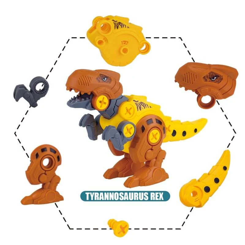Toddler DIY Dinosaur Toys With Electric/Hand Drills Take Apart Dino Set STEM Learning Gifts 8 Toddler DIY Dinosaur Toys With Electric/Hand Drills Take Apart Dino Set STEM Learning Gifts - Image 8
