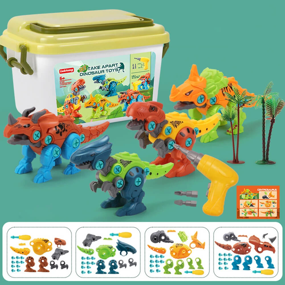 Toddler DIY Dinosaur Toys With Electric/Hand Drills Take Apart Dino Set STEM Learning Gifts 7 Toddler DIY Dinosaur Toys With Electric/Hand Drills Take Apart Dino Set STEM Learning Gifts - Image 7