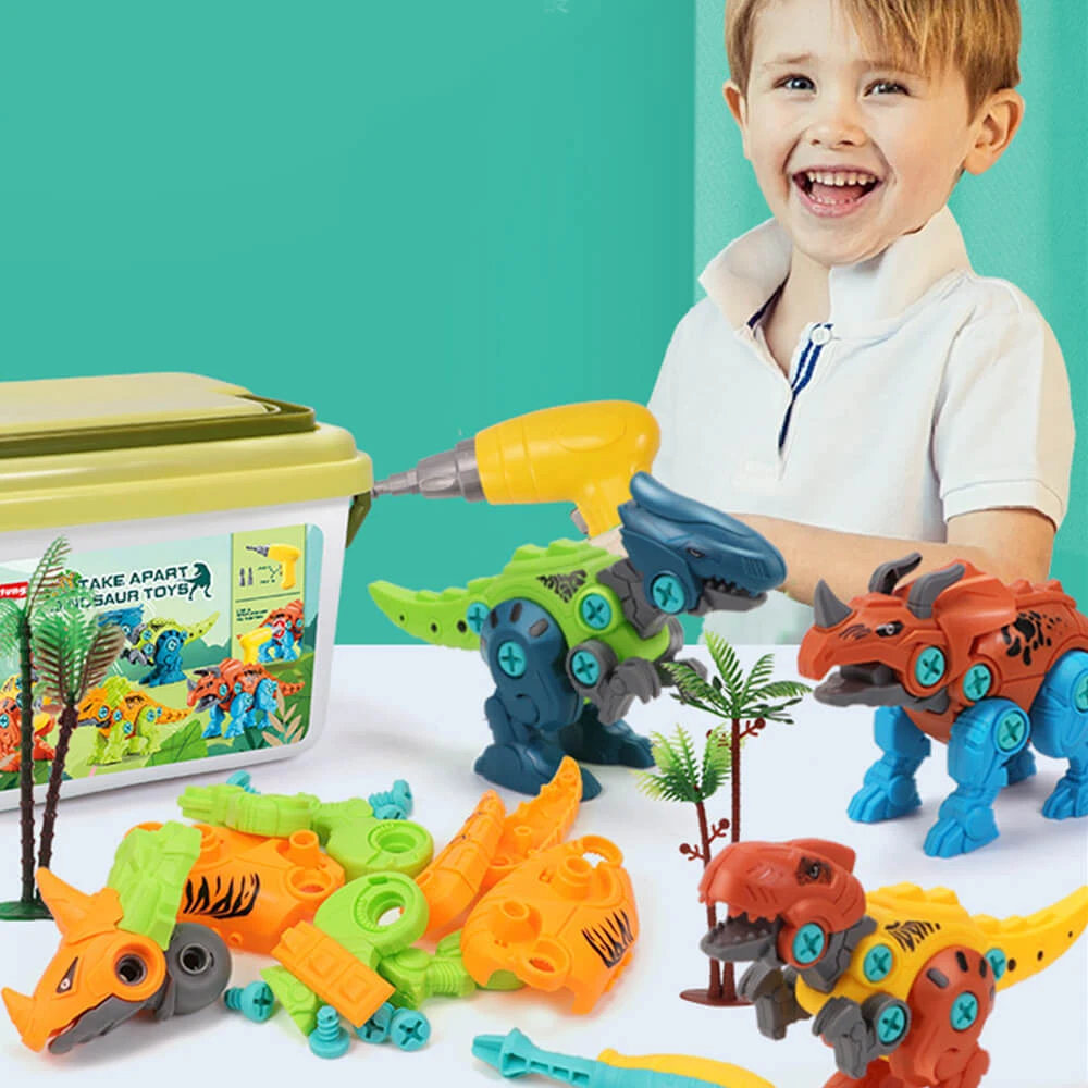 Toddler DIY Dinosaur Toys With Electric/Hand Drills Take Apart Dino Set STEM Learning Gifts 4 Toddler DIY Dinosaur Toys With Electric/Hand Drills Take Apart Dino Set STEM Learning Gifts - Image 4