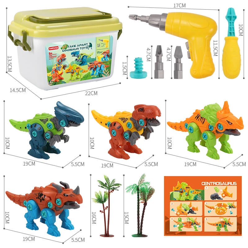 Toddler DIY Dinosaur Toys With Electric/Hand Drills Take Apart Dino Set STEM Learning Gifts 6 Toddler DIY Dinosaur Toys With Electric/Hand Drills Take Apart Dino Set STEM Learning Gifts - Image 6