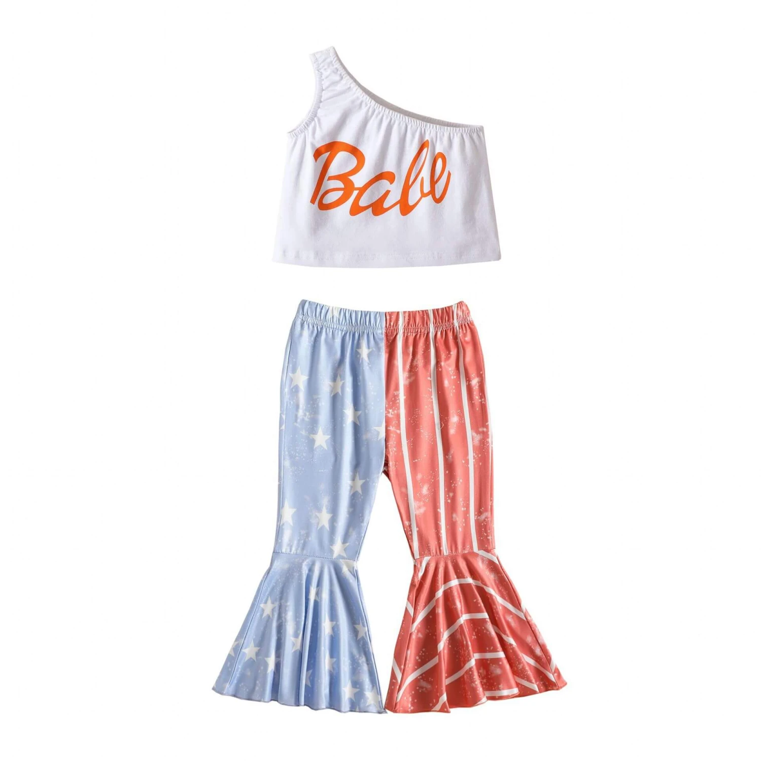 Toddler Baby Girl 4th Of July Outfit One Shoulder Tops Pants Set USA Independence Day American Flag Clothes 10 Toddler Baby Girl 4th Of July Outfit One Shoulder Tops Pants Set USA Independence Day American Flag Clothes - Image 10
