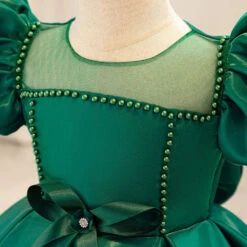 Toddler Christmas Party Dress Formal Puff Sleeve Xmas Smocked Green Costume For Girls 15 Toddler Christmas Party Dress Formal Puff Sleeve Xmas Smocked Green Costume For Girls -Sun Baby Sales Store toddler christmas party dress 5