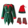 Elf Costume For Kids Toddler Sequins Christmas Outfit With Tinkle Bells For Girls