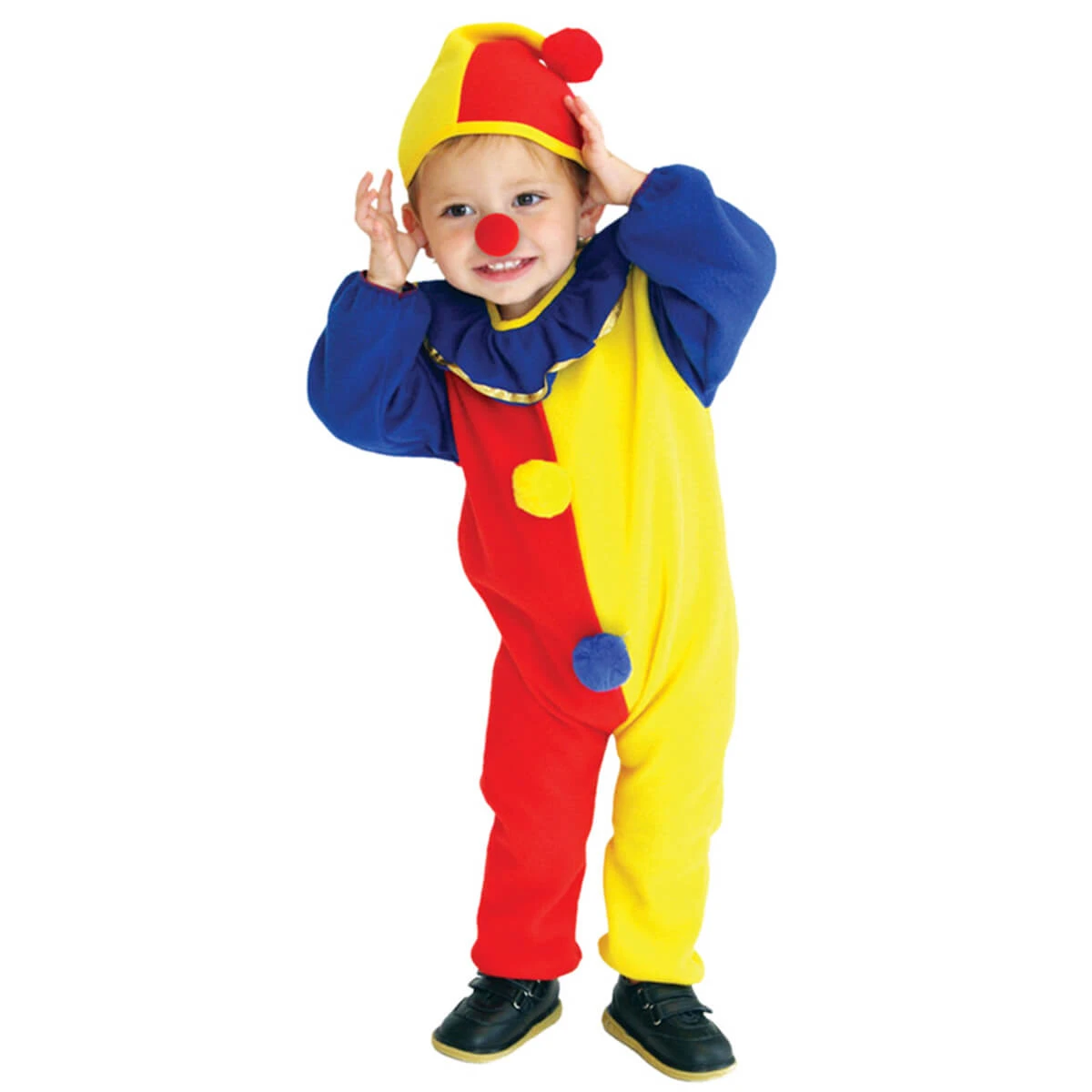 Toddler Kids Clown Costume Onesie Pajamas And Hat For Boys And Girls 3-6 Years 2 Toddler Kids Clown Costume Onesie Pajamas And Hat For Boys And Girls 3-6 Years - Image 2