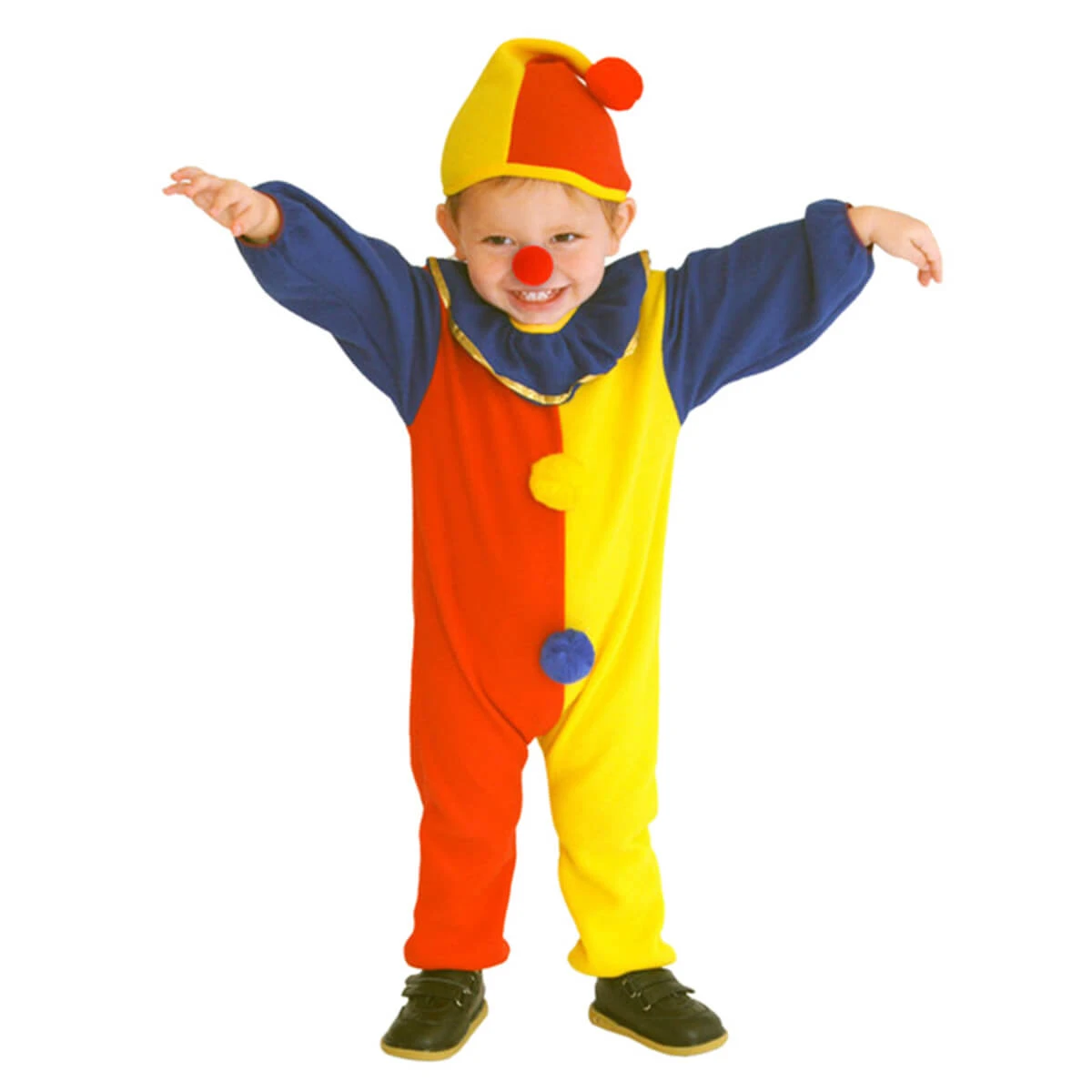 Toddler Kids Clown Costume Onesie Pajamas And Hat For Boys And Girls 3-6 Years 6 Toddler Kids Clown Costume Onesie Pajamas And Hat For Boys And Girls 3-6 Years - Image 6