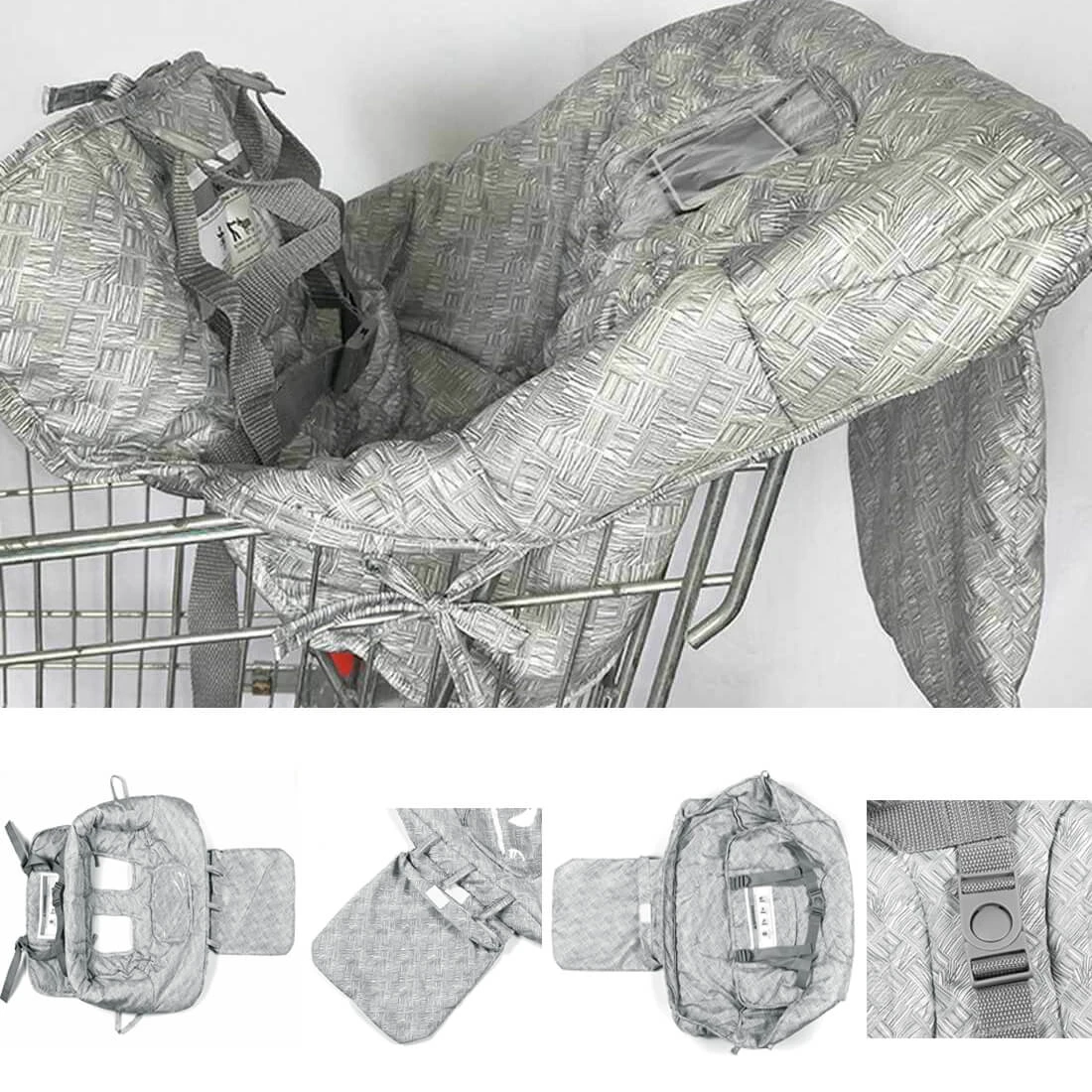 Baby Shopping Cart Seat Cushion Toddler Chair Cushion Travel Portable Mat 4 Baby Shopping Cart Seat Cushion Toddler Chair Cushion Travel Portable Mat - Image 4