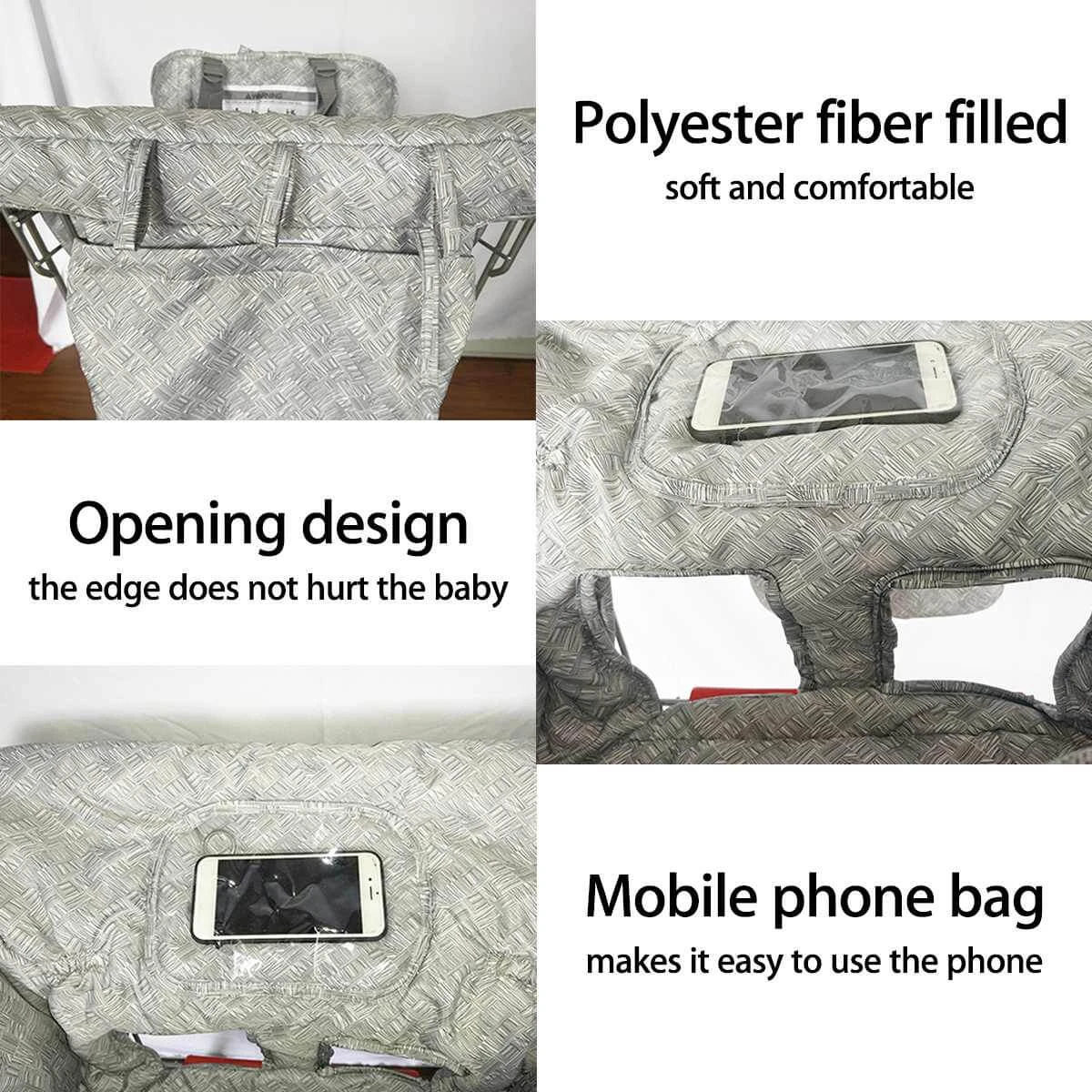 Baby Shopping Cart Seat Cushion Toddler Chair Cushion Travel Portable Mat 2 Baby Shopping Cart Seat Cushion Toddler Chair Cushion Travel Portable Mat - Image 2