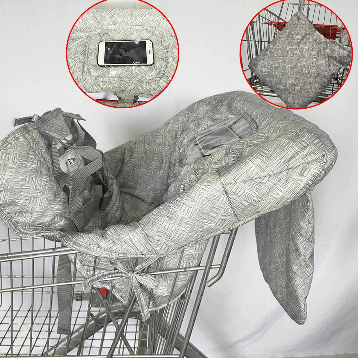 Baby Shopping Cart Seat Cushion Toddler Chair Cushion Travel Portable Mat 6 Baby Shopping Cart Seat Cushion Toddler Chair Cushion Travel Portable Mat - Image 6