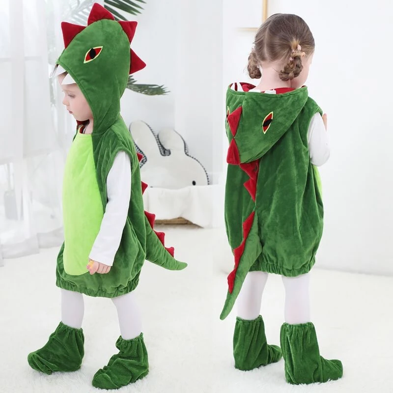 Toddler Baby Kids Dinosaur Costume Soft Plush Dinosaur Animal Outfit With Shoe Cover For Boys And Girls 3 Toddler Baby Kids Dinosaur Costume Soft Plush Dinosaur Animal Outfit With Shoe Cover For Boys And Girls - Image 3