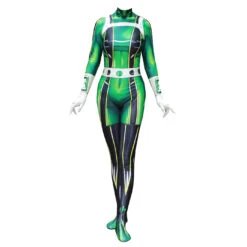 Tsuyu Asui Jumpsuit Rainy Season Hero Froppy Costume Green Bodysuit For Cosplay 12 Tsuyu Asui Jumpsuit Rainy Season Hero Froppy Costume Green Bodysuit For Cosplay -Sun Baby Sales Store tsuyu asui cosplay csotume