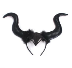 Girls Witch Costume Evil Queen High-low Tutu Dress With Horns Headband And Witch Wings For Cosplay -Sun Baby Sales Store witch horns headband