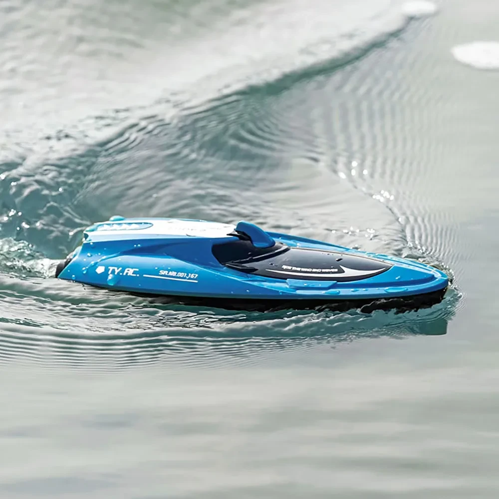 2.4G Remote Control Boat Twin Turbojet Speedboat Waterproof Racing Boat With Light For Kids 10 2.4G Remote Control Boat Twin Turbojet Speedboat Waterproof Racing Boat With Light For Kids - Image 10