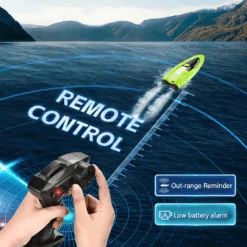 2.4G Remote Control Boat Twin Turbojet Speedboat Waterproof Racing Boat With Light For Kids 16 2.4G Remote Control Boat Twin Turbojet Speedboat Waterproof Racing Boat With Light For Kids -Sun Baby Sales Store wltoys boat2 4G RC Boat High Speed Remote Control Boats with Lights Speedboat Pools and Lakes jpg