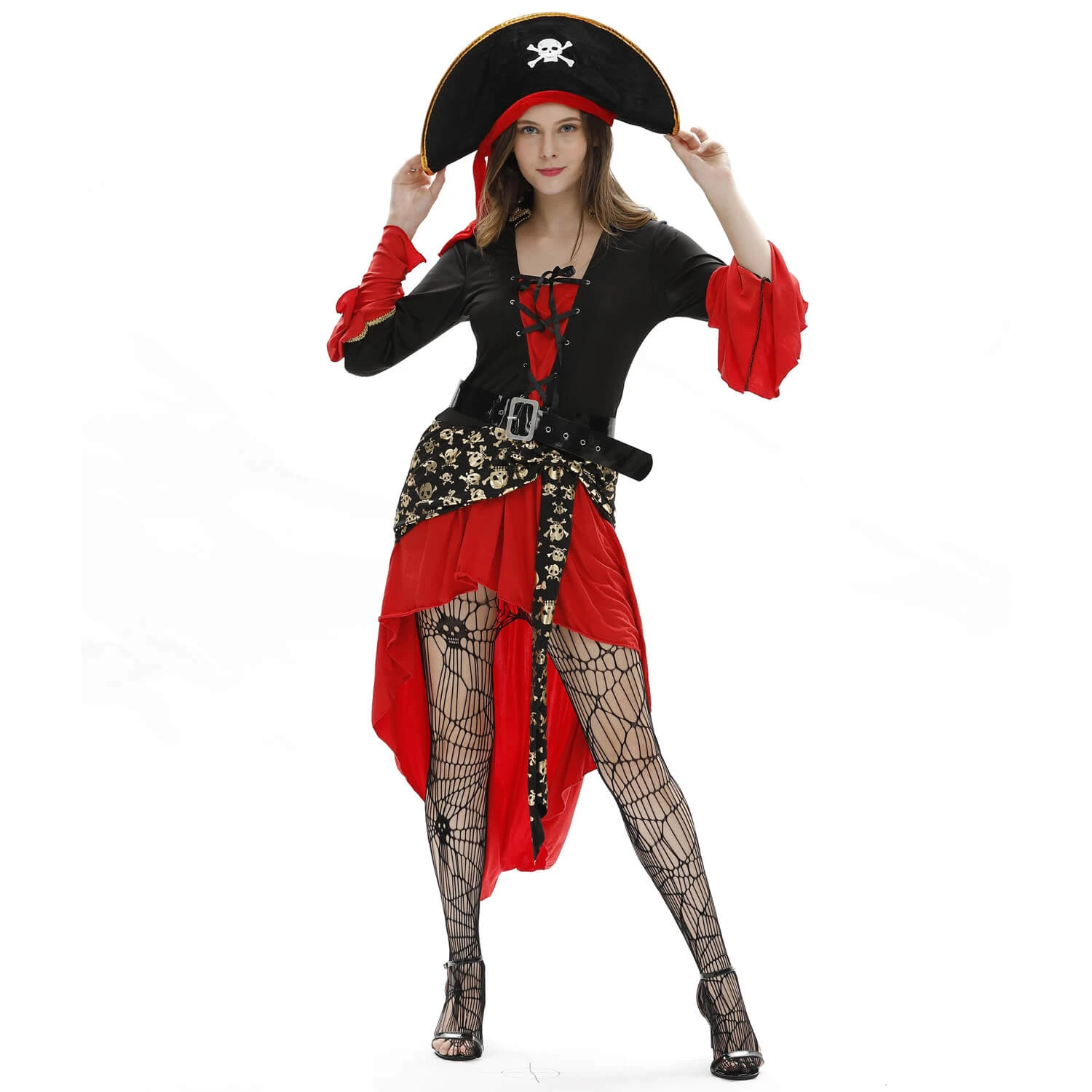 Women Sexy Pirate Costume Party Seas Pirate Outfit Masquerade Female Halloween Pirate Costume 3 Women Sexy Pirate Costume Party Seas Pirate Outfit Masquerade Female Halloween Pirate Costume - Image 3